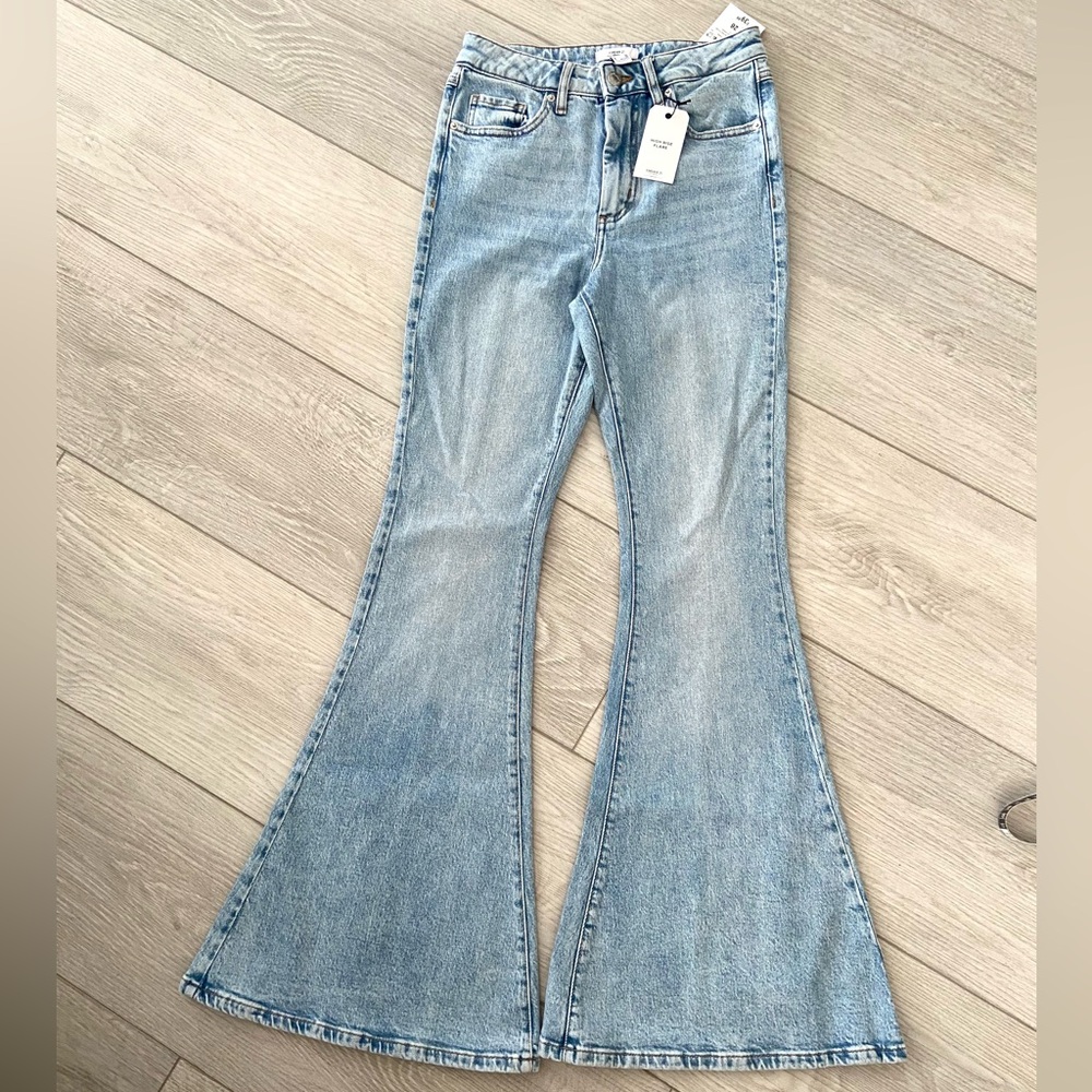 Forever 21 Light Blue Flare Jeans